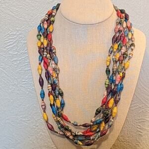 Rare Teng Yue multi-strand necklace